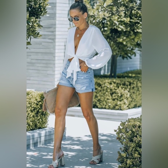 Kancan Ashford Distressed Cuffed Denim Shorts - Picture 8 of 16